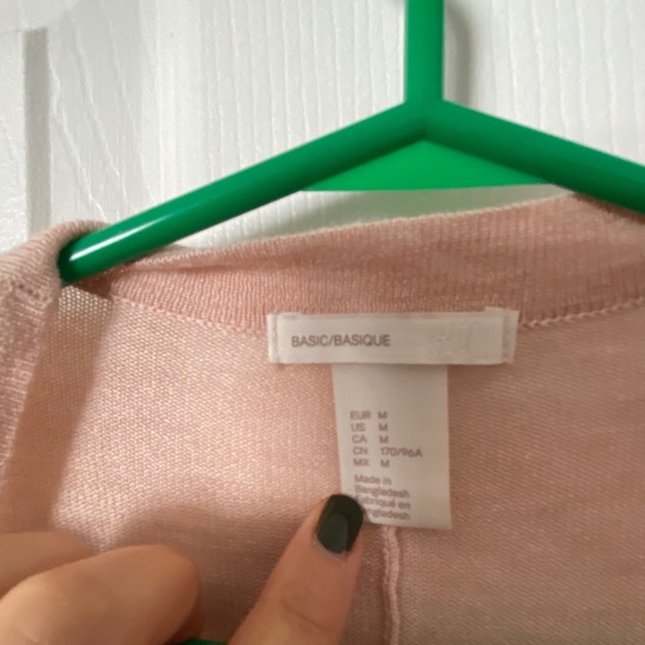 H&M pink cardigan M - Picture 2 of 2